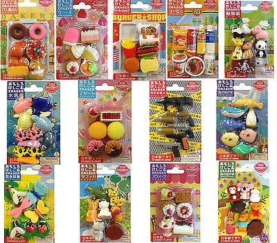 New Ty Iwako Japanese Novelty Puzzle Animal Rubber Eraser School Sets Packs  • £5.95