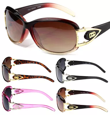 DG Eyewear Womens Designer Sunglasses Shades Fashion Wrap Around Retro Oval New • $9.45