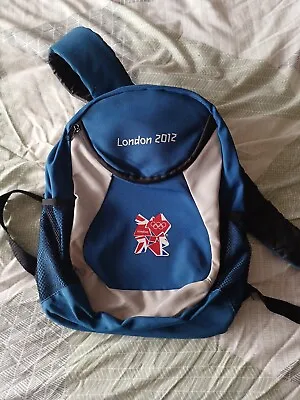 London 2012 Olympics Official Blue Rucksack/Backpack. Bag Unisex • £12.99