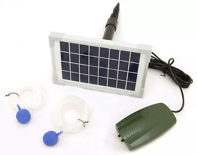 £24.99 • Buy Oxbridge 2 Air Stone Aerator Pond Water Oxygenator Solar Powered Oxygen Pump