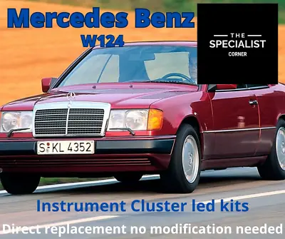 For MERCEDES W124 84-95 Instrument PURE WHITE - FULL 31 LED KIT • $48