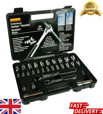 Halfords Advanced 30 Piece Metric Vortex Socket Set 1/4  3/8  Brand New • $111.84