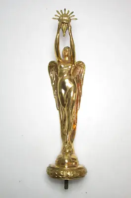 Vtg Antique Art Deco Angel Metal Brass Trophy Award Topper • $79.95