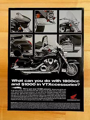 2004 Original Print Ad Honda 1800 VTX Accessories! • $3.99