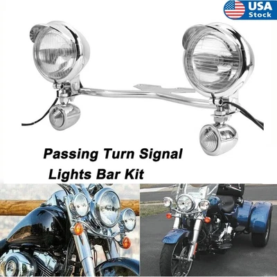 $69.99 • Buy Passing Light Bar Turn Signal For Yamaha V-star XVS 950 1100 1300 Classic Tourer