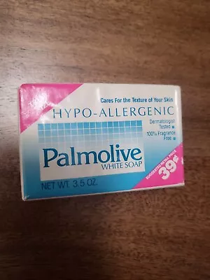 VTG NOS  Hypo-Allergenic Palmolive White Soap Bar ~ 3.5oz SIZE  • £14.47