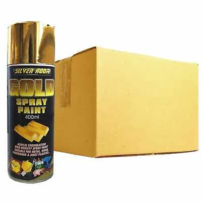 Silverhook 18k GOLD Effect Spray Paint Universal High Density Acrylic - 400ml • £26.95