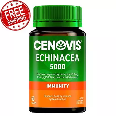 Cenovis Echinacea 5000 Supports Healthy Immune System 60 Capsules • $19.20