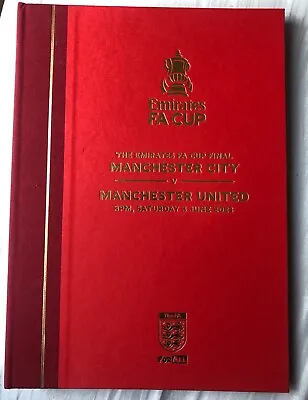 FA CUP FINAL 2023 HARDBACK PROGRAMME - Manchester United V Manchester City • £40