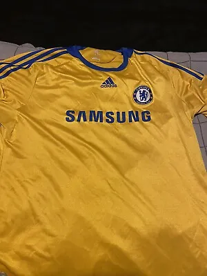 Chelsea Shirt 2008/09 Away Yellow Drogba XXL Adidas • £20