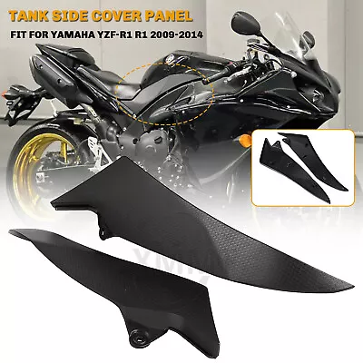 Unpainted Black Tank Side Cover Fairing Panel Cowl Trim For Yamaha YZF R1 Raven • $26.98