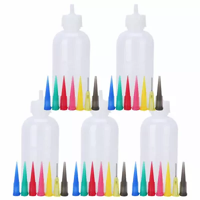 £5.27 • Buy 5pcs Jam Painting Squeeze Bottles W/7 Nozzles DIY Craft Frosting Sauce Cake 50ML
