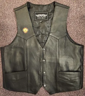 Victory Leather Vest - Size Medium - Unik Leather Apparel • $79.99
