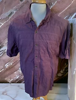 The Territory Ahead Button Up Shirt Sz XXL Textured Aztec Purple Southwesten • $24.99