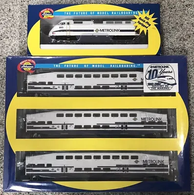 HO Athearn F59PHI Metrolink 10th Anniversary Bombardier DCC Ready Set 26293 2587 • $375