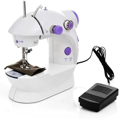 Mini Sewing Machine For Beginner And Kids Sewing Machines With LED & Foot Pedal • £12.99