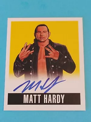 2014 Leaf Originals Matt Hardy A-MH1 Yellow Alternate Art On Card Auto 12/25 🔥 • $31.50