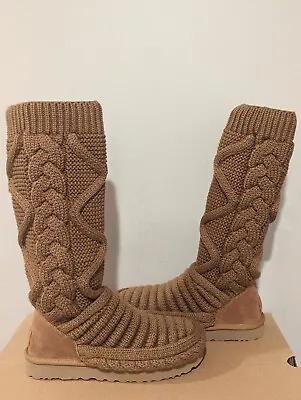 Ugg Australia  Women's Classic Tall Chunky Knit Boot Size 8 NIB • $99.99