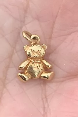 Fine Small James Avery Solid 14k Yg Teddy Bear Charm/pendant • $325