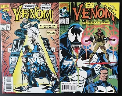 Venom: Funeral Pyre #2 #3 • Punisher & Venom Vs Pyre! (Marvel 1994) • $2.99