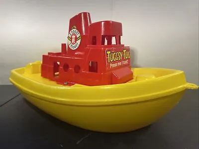 Vintage 1977 Empire Tuggsy-Tug Boat “I Toot I Float” 16  Blow Mold Toy Boat • $54.99