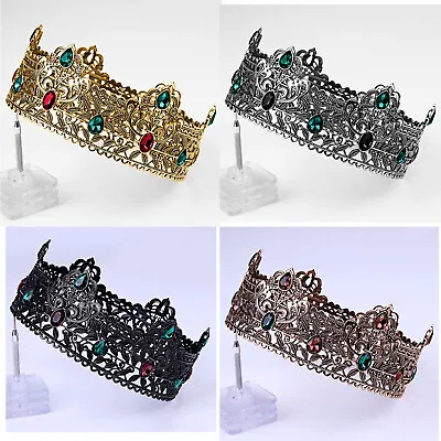 Men's King Crown Royal Medieval Tiara Crown For Prom Party Costume King Tiara • $24.93