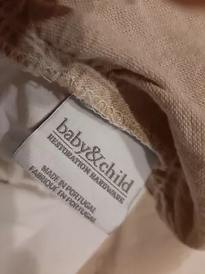 Restoration Hardware Baby & Child Cotton &  Linen Crib/Toddler Bed Skirt Ruffle • $42