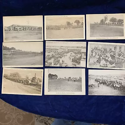 Lot Of 9 World War 1 U S Military Camp Postcards • $19.95