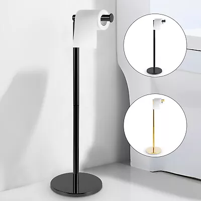 Toilet Paper Holder Free Standing Toilet Roll Holder Steel Toilet Paper Stand • $28.99