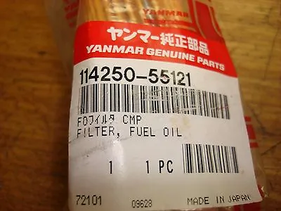 Original Oem Yanmar Diesel Fuel Filter Element L40 L48 L60  114250-55121 • $10