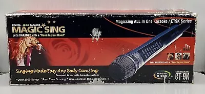 Magic Sing  ET9K Microphone With Adapter With Bag And Booklet. • $79.99