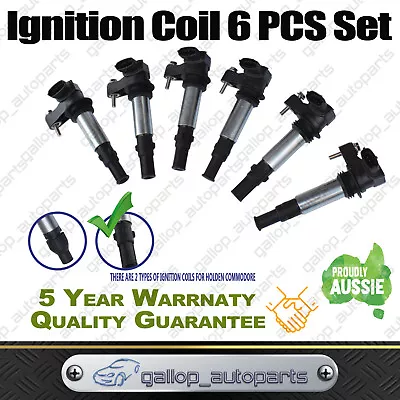 FOR HOLDEN COMMODORE VZ WL RODEO COIL V6 COIL PACK 3.6L IGNITION COILS SET Of 6 • $73.89