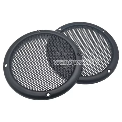 2pcs All-Metal 3.5  Inch Car Speaker Cover Decorative Circle Metal Mesh Grille • $5.98