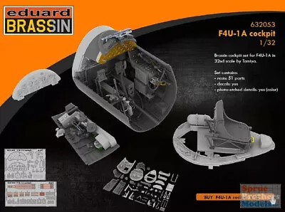 EDU632053 1:32 Eduard Brassin F4U-1A Corsair Cockpit Set (TAM Kit) • $59.44