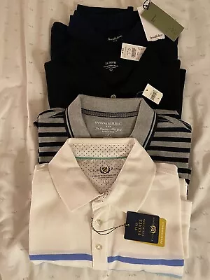 Men’s Polo Shirts Lot Of 4 New With Tags Size Large • $87