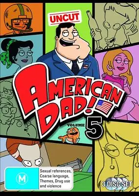 American Dad : Season 5 DVD (Pal 2010 3-Disc Set) Free Post • $10.95