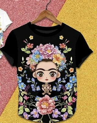 Frida Kahlo Cartoon Shirt • $15