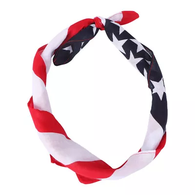 USA Flag Hair Bandana Patriotic Scarf Hair • £6.99