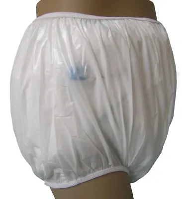 Incontinent Autistic Plastic Pants In Adult Sizes CLASSIC MILKY WHITE • $14.95