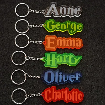 £2.49 • Buy HARRY POTTER ANY NAME Personalised   KEYRING KEYCHAIN GIFT Christmas  WORD WOW