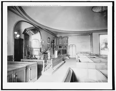 St John's Church Interior From Patrick Henry's Pew Richmond Va 1901 Old Photo • $8.50