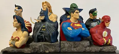 JLA Bookend Set 1999 Limited Edition #54/1150 W/CoA - DC Direct • $349