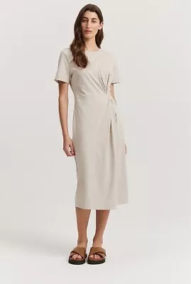 Country Road Australian Cotton Knot Front Midi Dress Small • $91