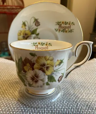 Vintage Tea Cup And Saucer No Brand - August • $21