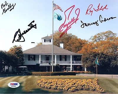 £346.11 • Buy SEVE BALLESTEROS+4 OTHERS HAND SIGNED 8x10 PHOTO   MASTERS CLUBHOUSE  PSA LETTER