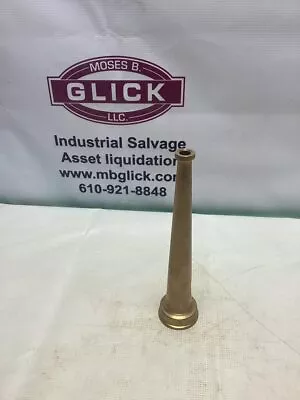 Powhatan 1 1/2  Brass Fire Nozzle -NOS • $45