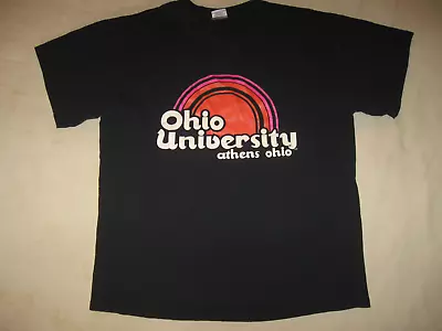 Ohio University Bobcats Vintage T Shirt Athens OU Men's Large NCAA Short Sleeve • $29.99