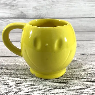 McCoy Pottery Yellow Smiley Face Coffee Cup Mug Vintage USA Hippie 1970s • $10.95