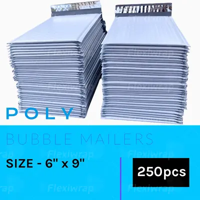 250 PCS | Poly Bubble Mailers #0 Shipping Mailing Padded Envelopes Bags 6''x9'' • $30.23