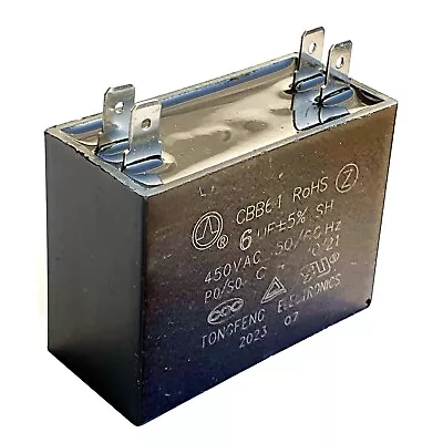 CBB61 Motor Fan Start Capacitor 6uF 450V Dual Connectors UKseller–ref:xp986 • £5.25